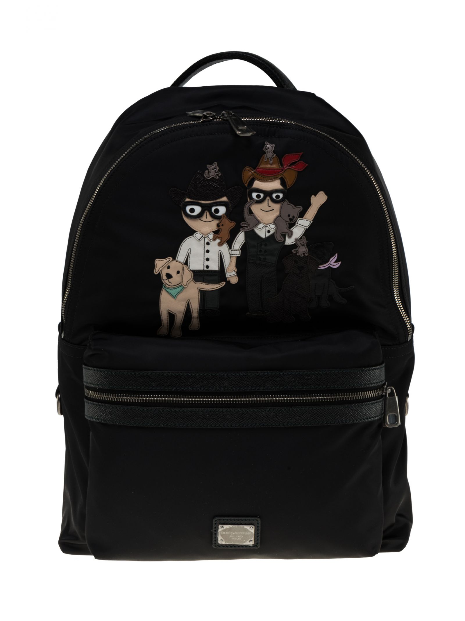 Dolce & Gabbana Vulcano Designers Patch Backpack