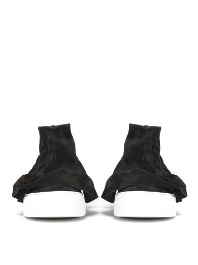JOSHUA SANDERS Joshua Sanders Ruffle Detail Hi-top Sneakers