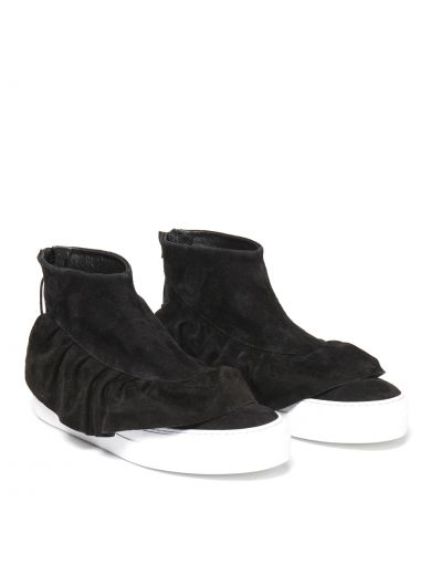 JOSHUA SANDERS Joshua Sanders Ruffle Detail Hi-top Sneakers