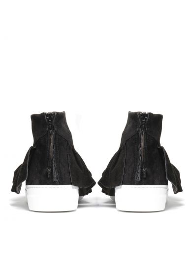 JOSHUA SANDERS Joshua Sanders Ruffle Detail Hi-top Sneakers