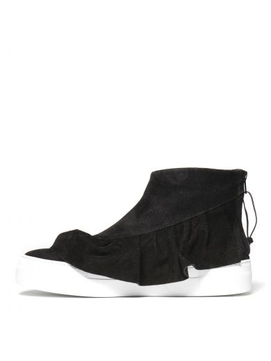 JOSHUA SANDERS Joshua Sanders Ruffle Detail Hi-top Sneakers
