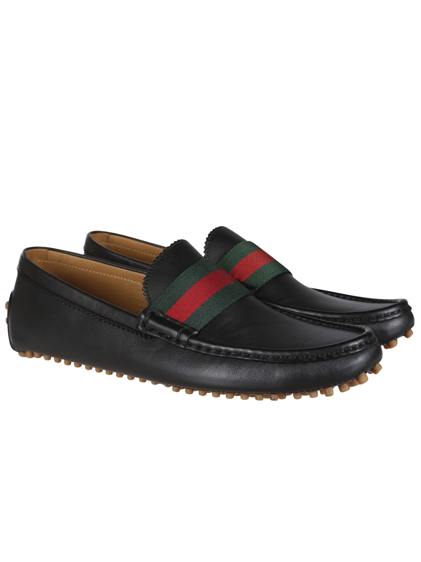 Gucci - Gucci Soft Leather Pebble Bottom Driving Shoes - 304763 A9L60 ...