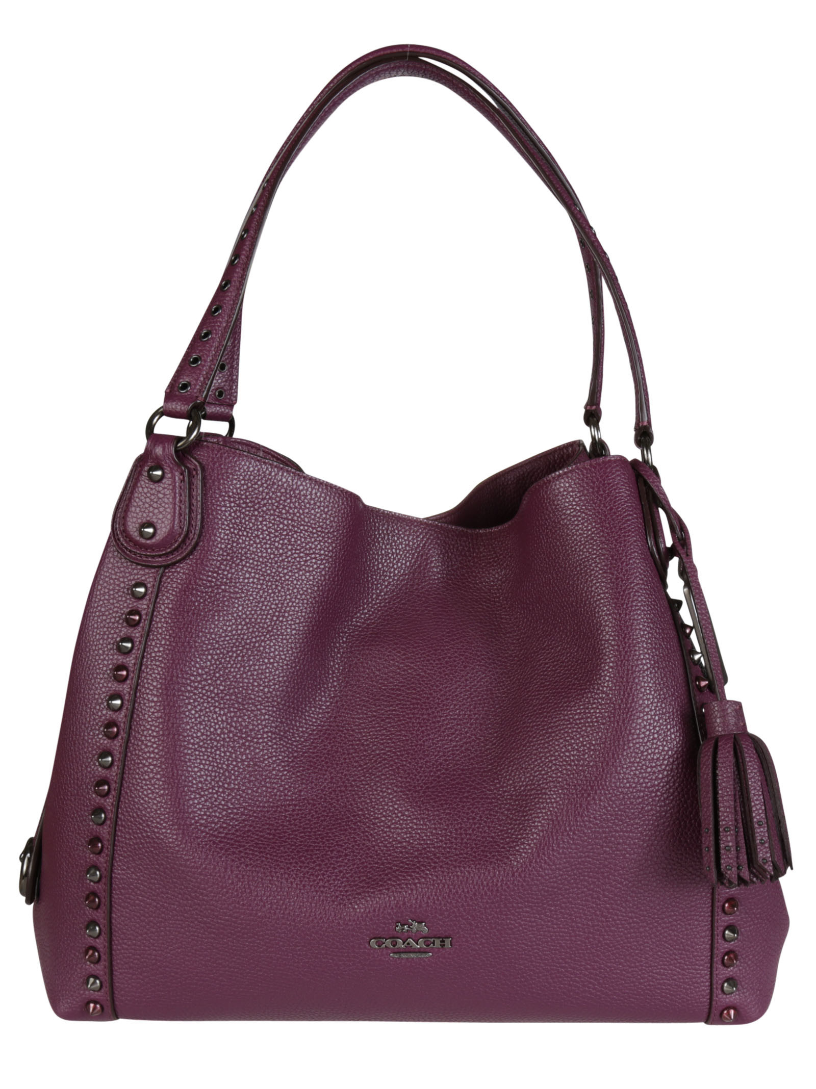 Coach Coach Outline Studs & Grommets Edie Shoulder Bag 37037 QBPLU, Women's Shoulder Bags